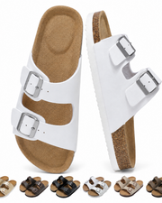 Sandali e sabot da donna Isolde – Doppia fibbia regolabile, soletta in memory foam e supporto plantare