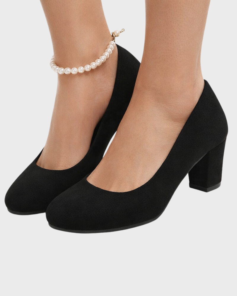 Arabella Scarpe Donna – Punta Larga, Tacco Stabile e Suola Imbottita Confortevole