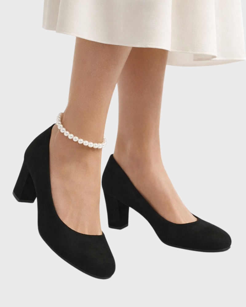 Arabella Scarpe Donna – Punta Larga, Tacco Stabile e Suola Imbottita Confortevole
