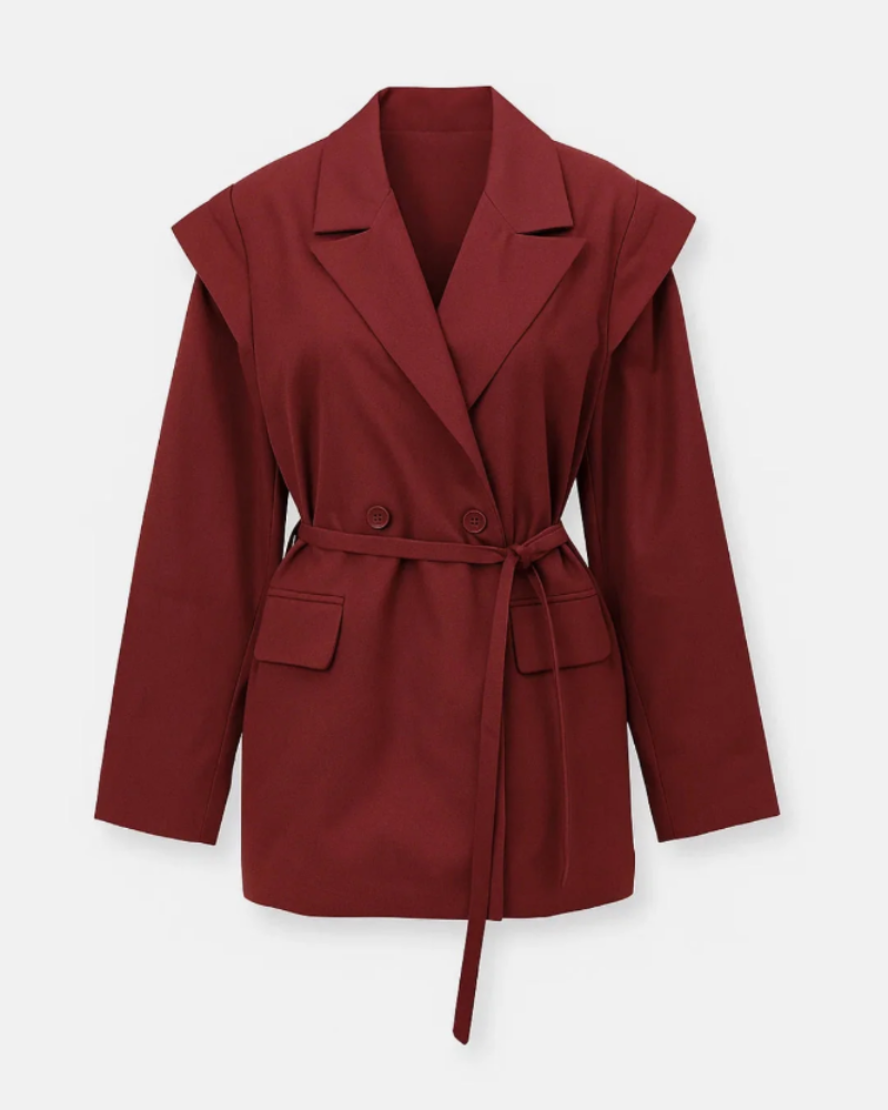 Ženski sako Jordan Blazer – Prilagođeni sako s remenom, reverom i elegantnim džepovima