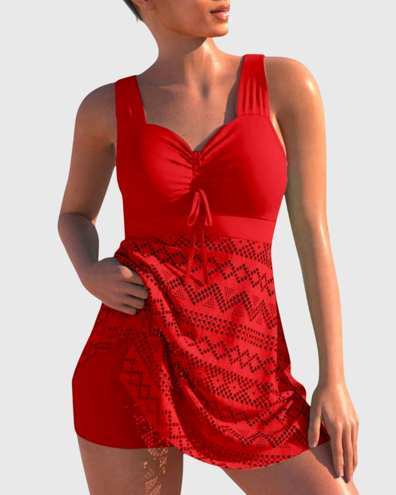 Zestaw bikini Sage dla kobiet – dwuczęściowe bikini o fakturowanej tkaninie, elegancki i wygodny krój na lato