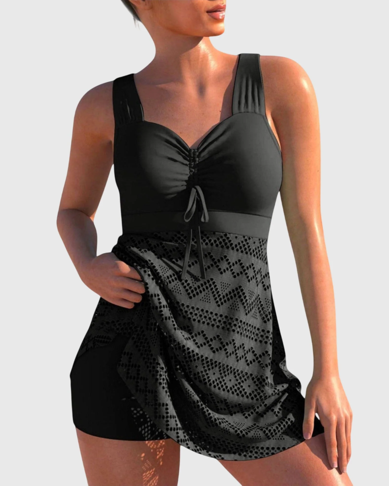 Zestaw bikini Sage dla kobiet – dwuczęściowe bikini o fakturowanej tkaninie, elegancki i wygodny krój na lato