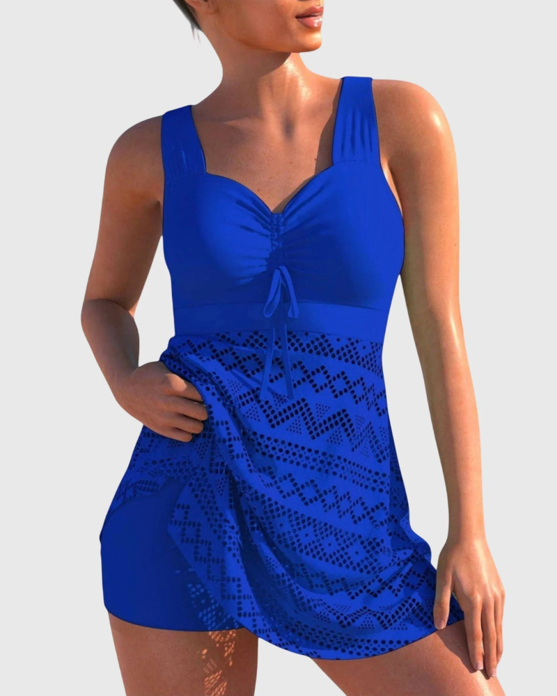 Zestaw bikini Sage dla kobiet – dwuczęściowe bikini o fakturowanej tkaninie, elegancki i wygodny krój na lato