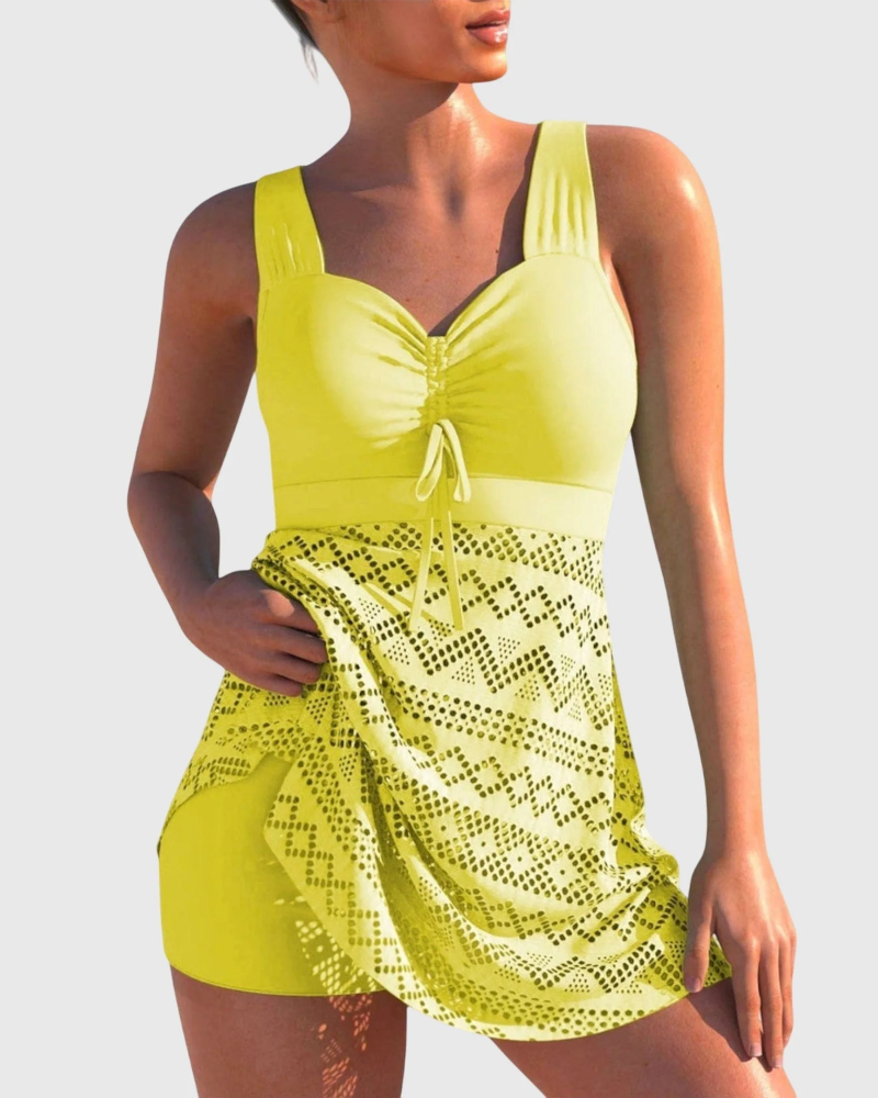Zestaw bikini Sage dla kobiet – dwuczęściowe bikini o fakturowanej tkaninie, elegancki i wygodny krój na lato