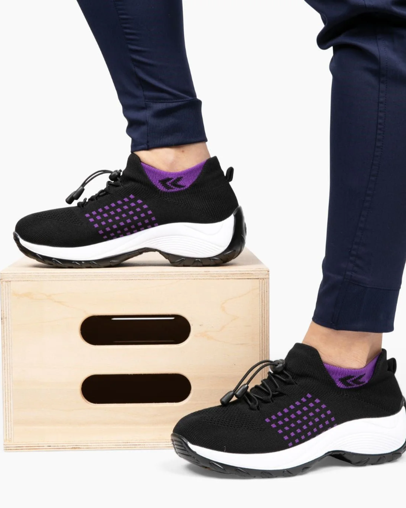Sapatos Femininos Sydney – Sapatos Confortáveis com Sola Amortecedora, Biqueira Larga e Ergonômicos