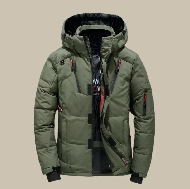 Alexander Veste d’Hiver Homme – Manteau Chaud et Coupe-Vent avec Doublure Thermique