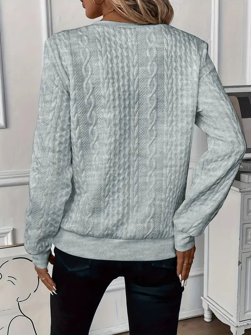 Amora Women's Knit Sweater in Soft Yarn – Daily Comfort & Casual Elegance