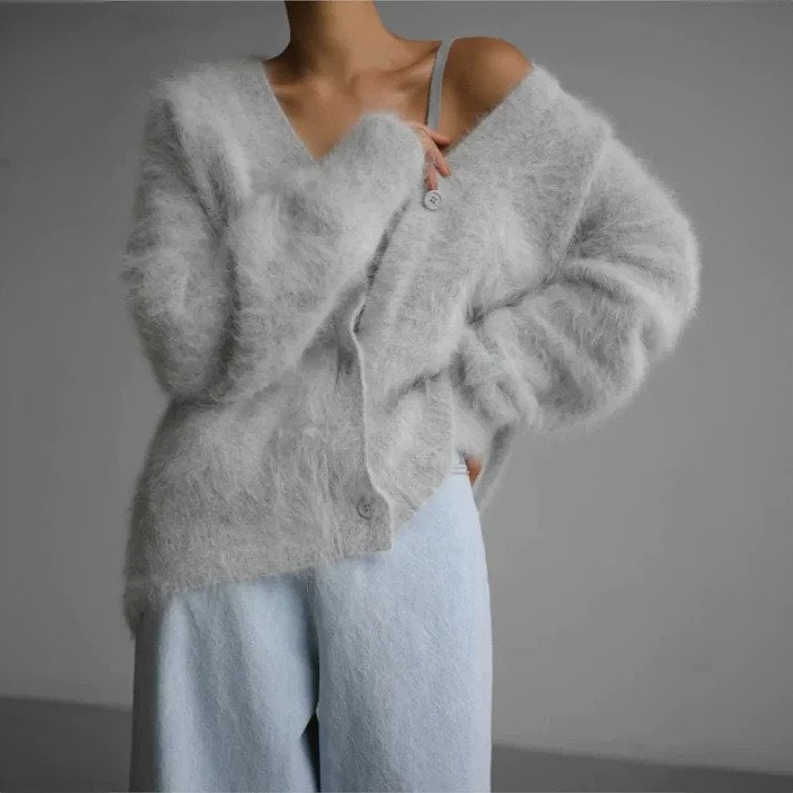 Alianna Colete Mulher – Colete em Malha Confortável com Mangas Compridas Elegante & Versátil