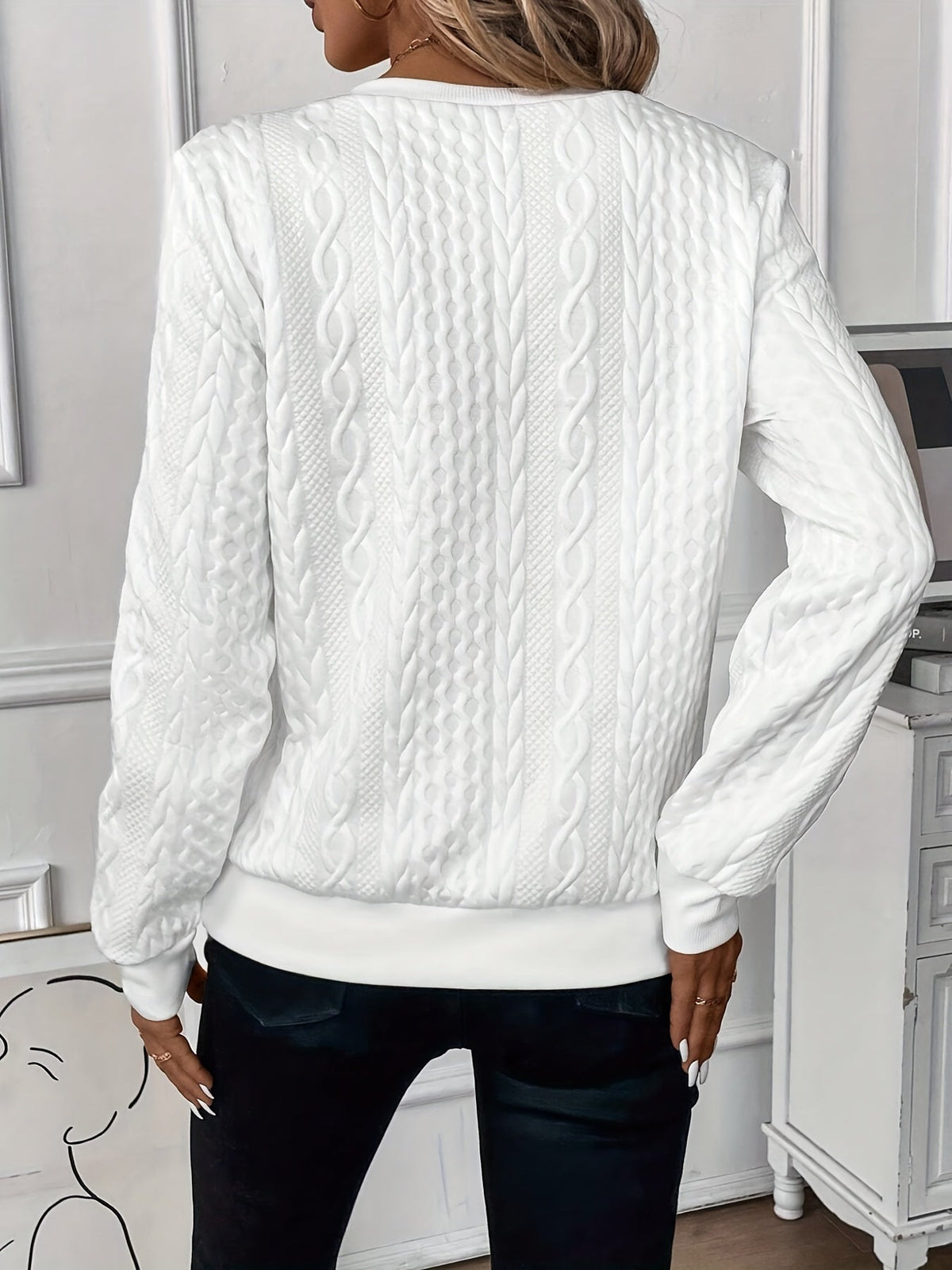 Amora Women's Knit Sweater in Soft Yarn – Daily Comfort & Casual Elegance