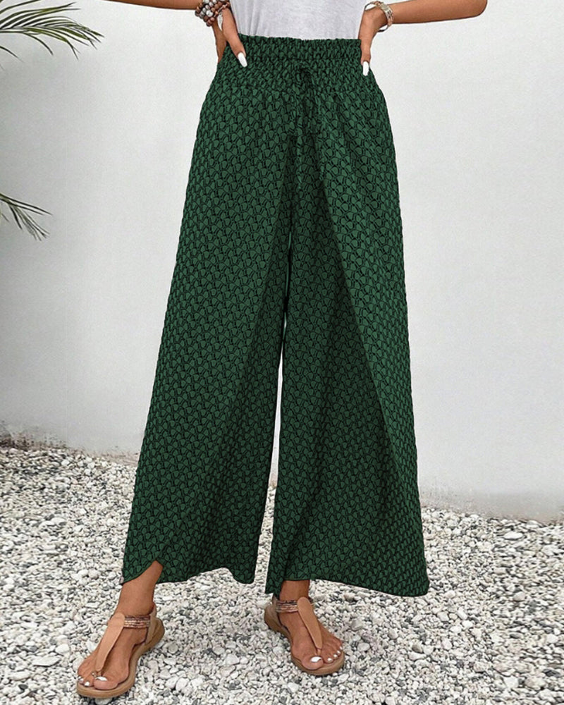 Henriette Weite Hose Damen – Hohe Taille, schmeichelhafte Passform & bequemer Stoff