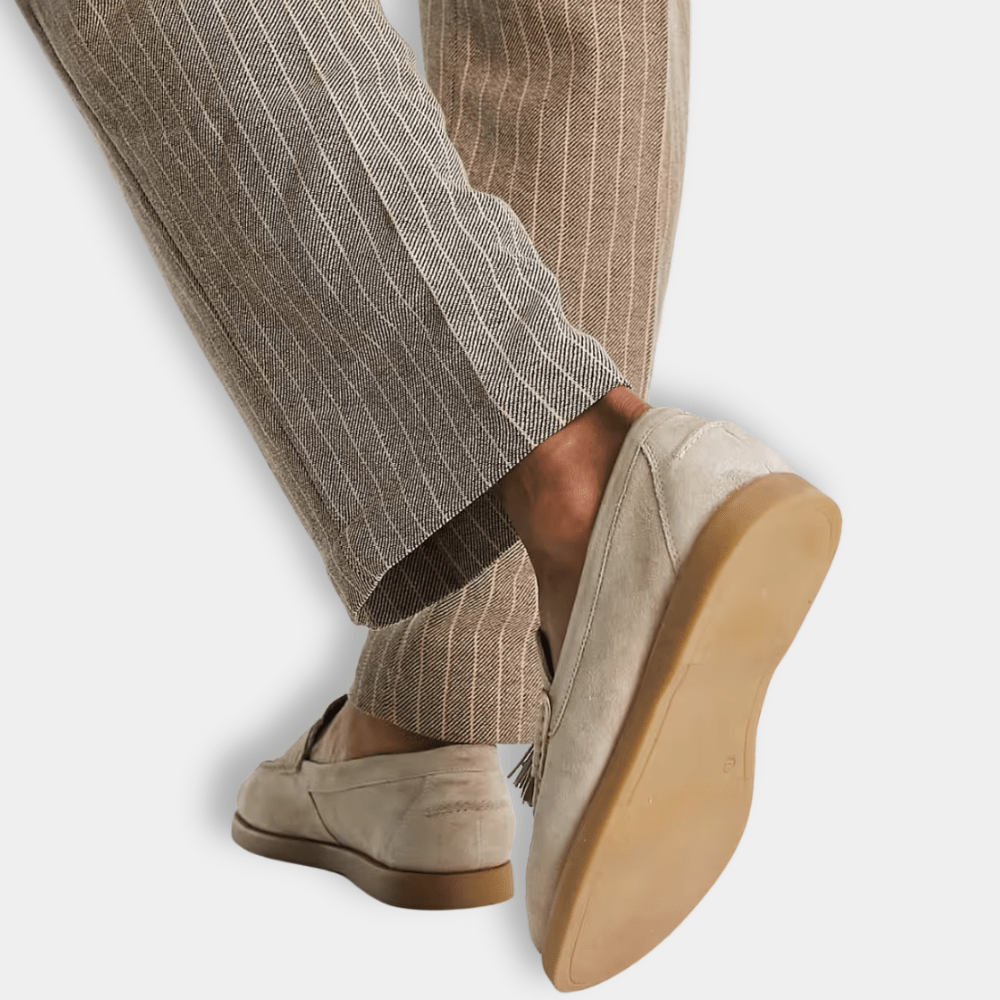 Eric Herren Tassel Mokassins – Klassische Elegante Slipper mit Gebürstetem Finish für Frühling und Herbst
