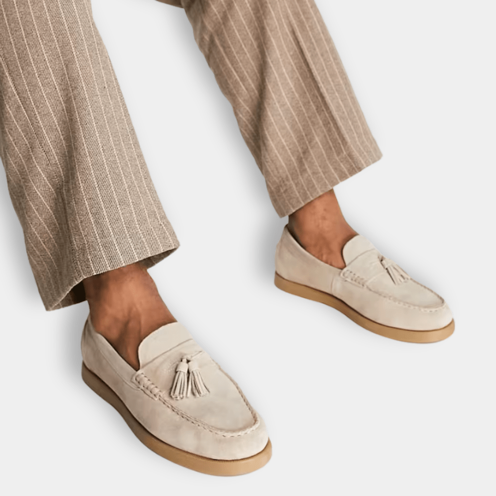 Eric Herren Tassel Mokassins – Klassische Elegante Slipper mit Gebürstetem Finish für Frühling und Herbst