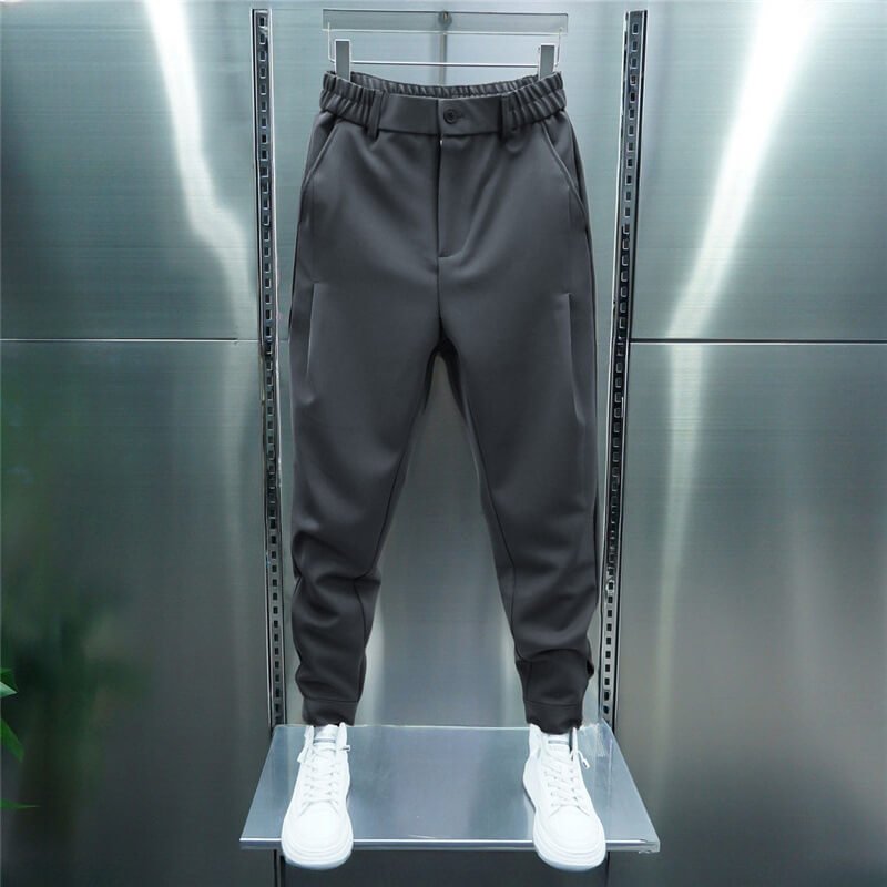 Leo Pantalon Homme Stretch – Pantalon slim moderne avec taille élastique & style smart casual