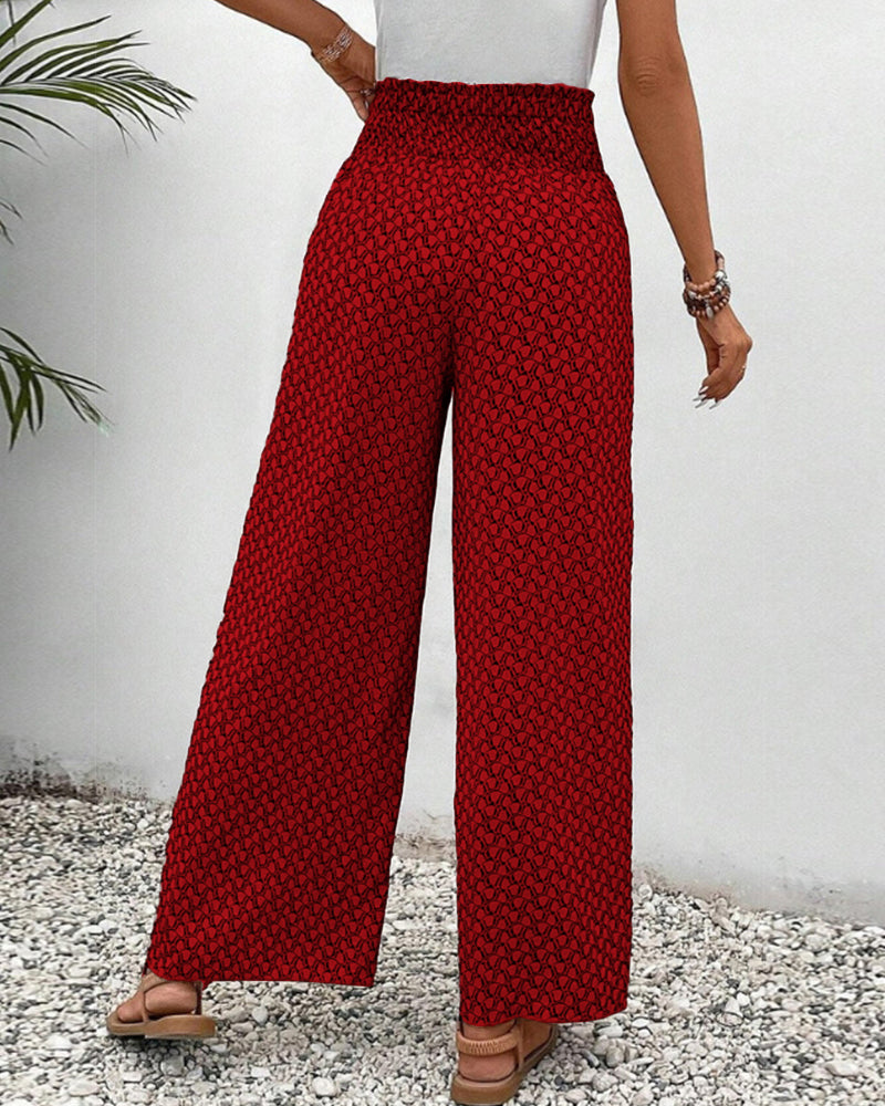 Henriette Weite Hose Damen – Hohe Taille, schmeichelhafte Passform & bequemer Stoff